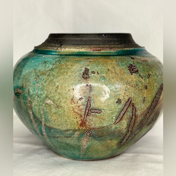 Raku | Art | Vintage Signed Raku Art Pottery Vase By Ginny Zipperer ...